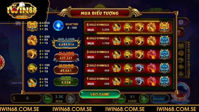 Tính năng thú vị trong game Kho Báu Tứ Linh