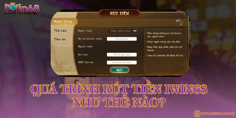 Rút tiền iWin68
